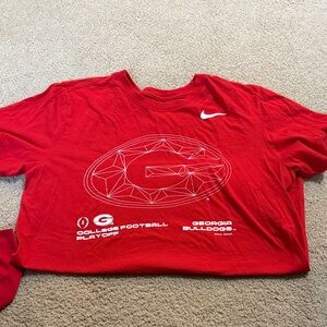 Nike Red Georgia Bulldogs Playoff Tee